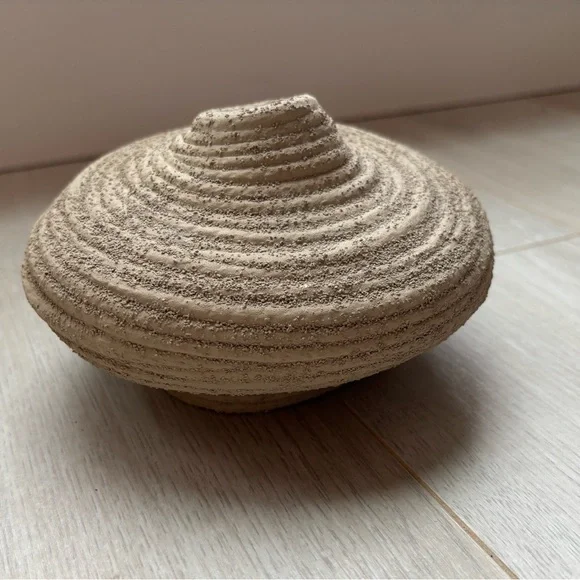 Textured Abstract Candlestick Holder - Picture 2 of 4